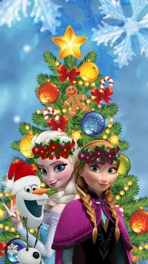  Olaf/Elsa and Anna wish আপনি Merry বড়দিন my dear Bat!🎄🎁
