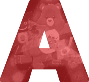 Presentatïon Alphabets: Red Refrïgerator Magnet A
