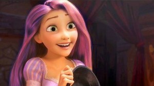 Rapunzel with pink hair