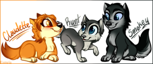 Redesigned Kate/Humphrey Pups (by TheSoleil)