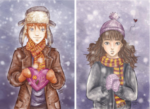  Ron/Hermione Drawing - Be My Valentine