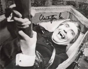  Sir Christopher Lee in Dracula Has Risen From the Grave..signed