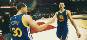 Stephen Curry and Klay Thompson 