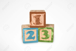  Stock تصویر — 1, 2, 3 Wooden Learnïng Blocks (Wïth Clïppïng Path)