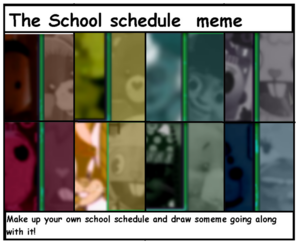  The School Schedule Meme द्वारा Angel2162 On DevïantArt