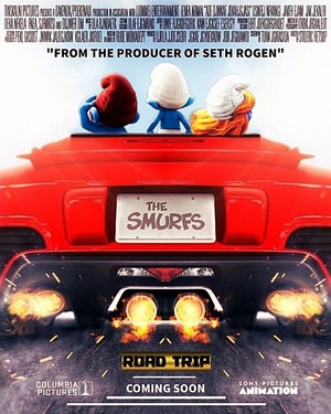  The Smurfs: Road Trip!!! (Movie Poster With "Alvin And The Chipmunks 4")