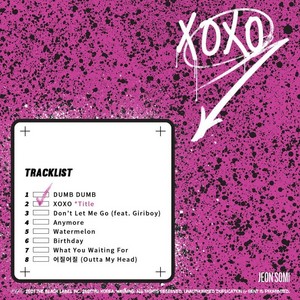  Tracklist for 'XOXO' album