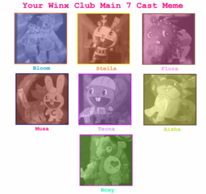  Your Wïnx Club Maïn 7 Cast Meme سے طرف کی LunaMoon9000 On DevïantArt