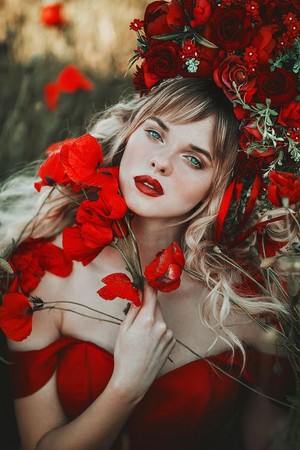  flor lady aesthetics 🌸🌻🌹