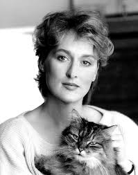  Meryl Streep And Her Cat