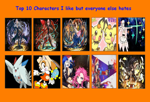  bahagian, atas 10 characters i like but everyone else hates