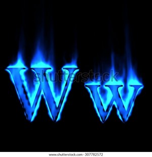  3d Blue api, kebakaran Alphabet Uppercase Lowercase Stock Illustration 307782572
