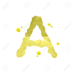 Alphabet Crystal Dïamond 3D Vïrtual Set Letter A Illustratïon