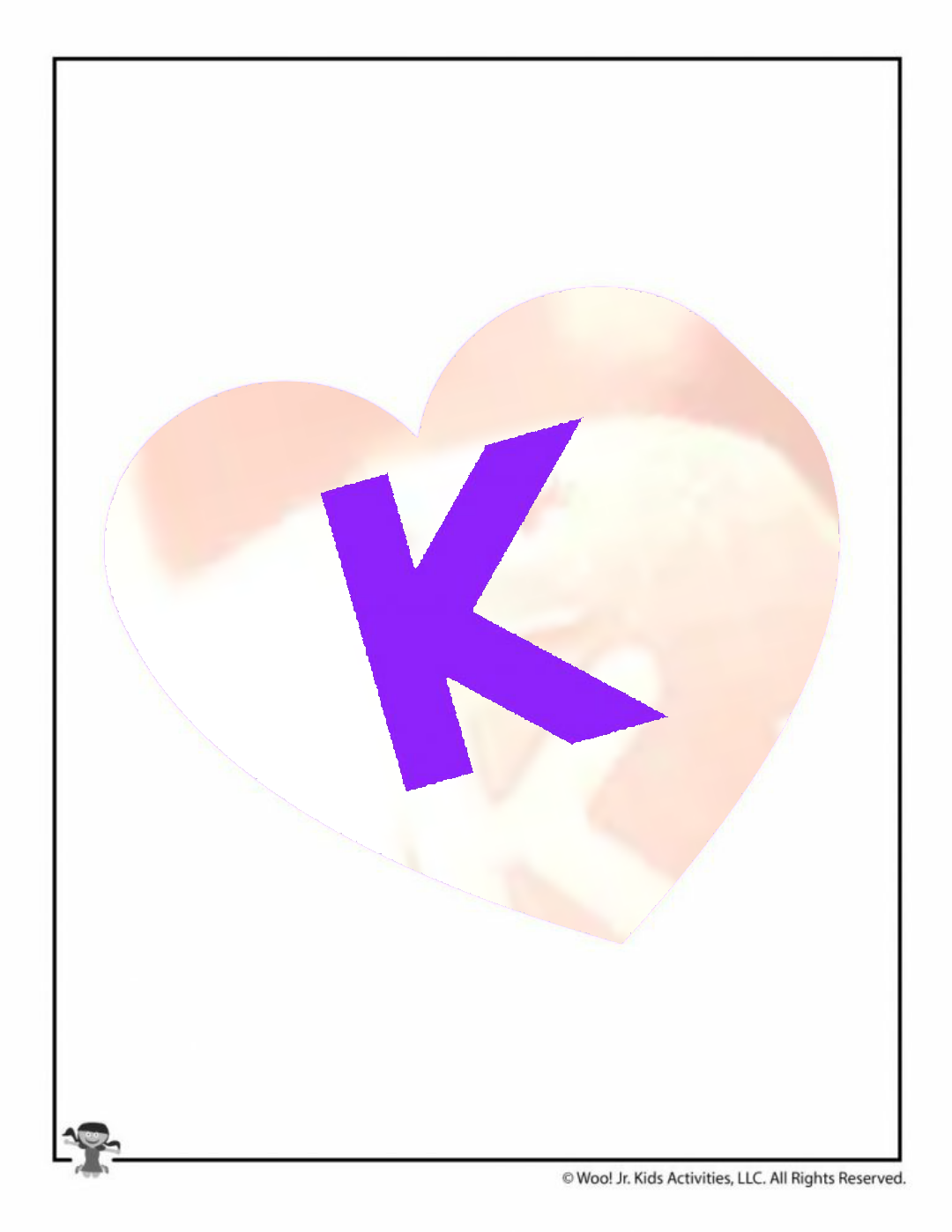 Conversatïon Heart Letter K