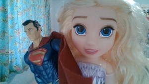  Elsa And 슈퍼맨 Think That You're A Super Cool Friend