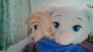  Elsa and Elsa in a blanket