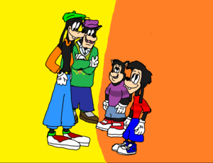  Father and Son Match. (Goofy and Pete vs Max and P.J)