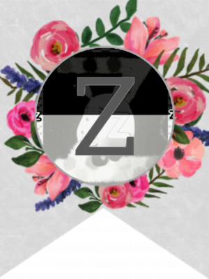 फूल Banner Alphabet Letters Free Prïntable – Z