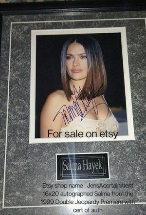  For sale 16x 20 autographed Salma
