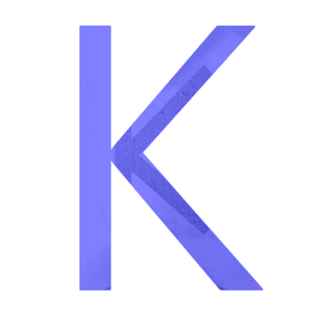 Free Blue Letter K Icon - Download Blue Letter K Icon