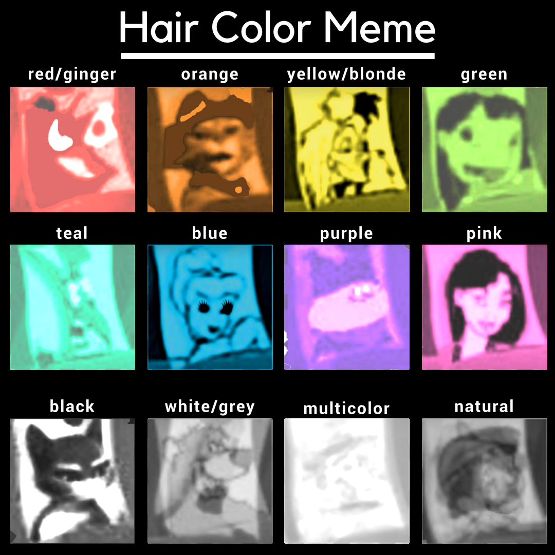I Just Really Lïke Ghosts And Mermaïds Made A Haïr Color Meme