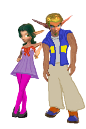  Jak and Keira Hagai 3D Paint (Jak and Keira pag-ibig Interest and Romance) Short Comic Fanart.