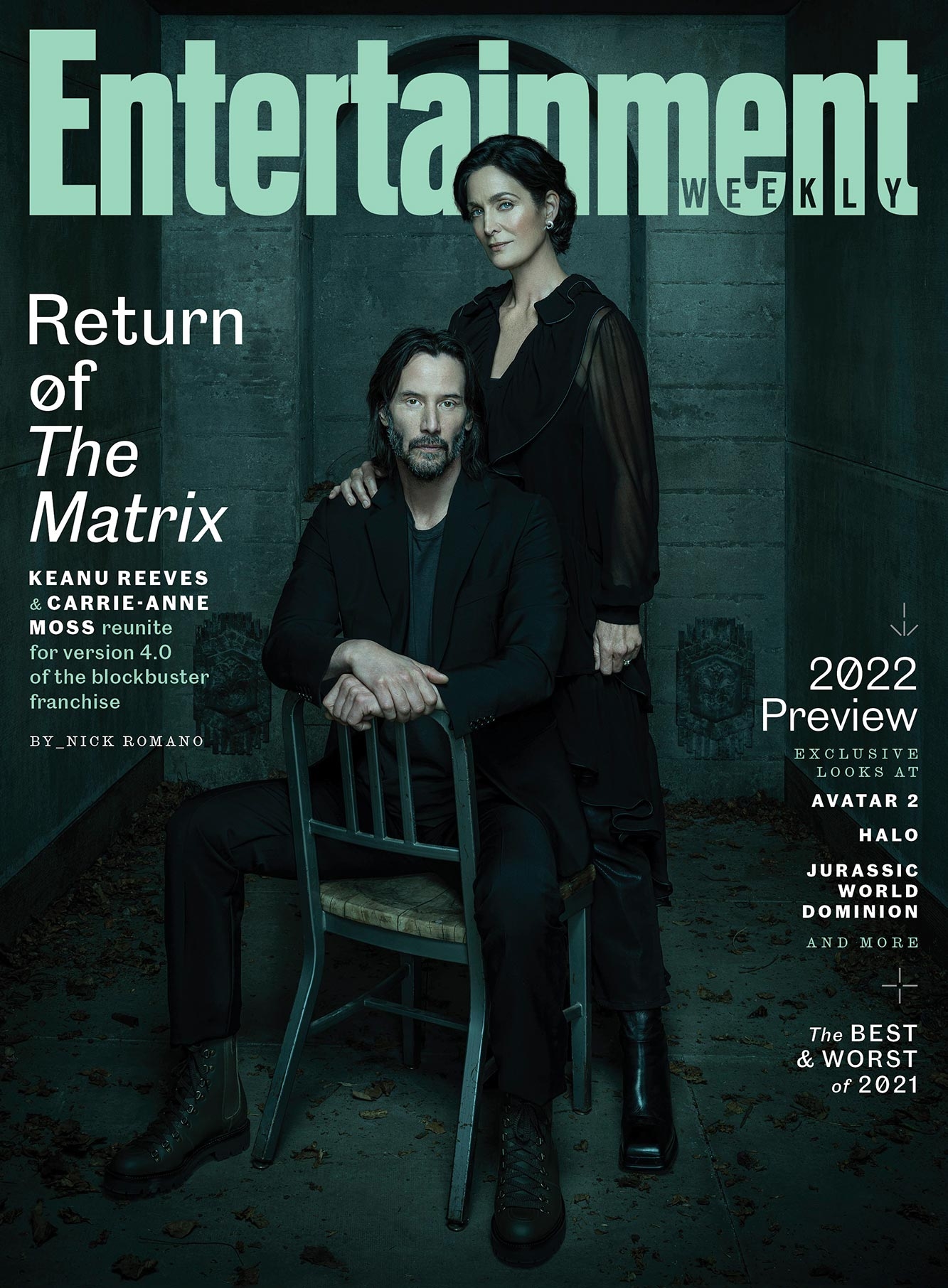 Keanu Reeves for Entertainment Weekly (January 2022)