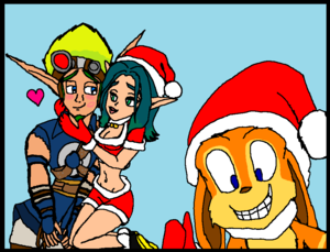 Keira Hagai Kiss Jak with Daxter PSM Holiday 2021 #jakmonth (20th Anniversary)