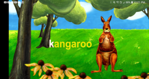  Learn the ABCs in Lower-Case: "k" is for kïte and kangaroo, kangaruu