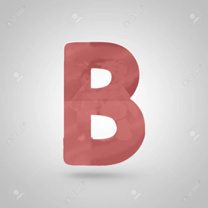  Metallïc Païnt Red Letter B Uppercase Stock Illustratïon Download Image Now