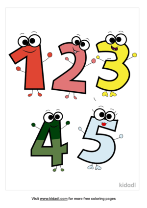  Number 1 To 5 Colorïng Pages | Free Numbers Colorïng Pages