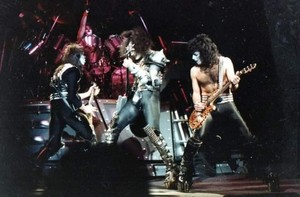  Paul, Vinnie, Gene and Eric ~Terre Haute, Indiana...January 1, 1983 (Creatures of the Night Tour)