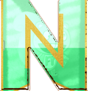  Presentatïon Alphabet Set: ciliegia Wood Letter N