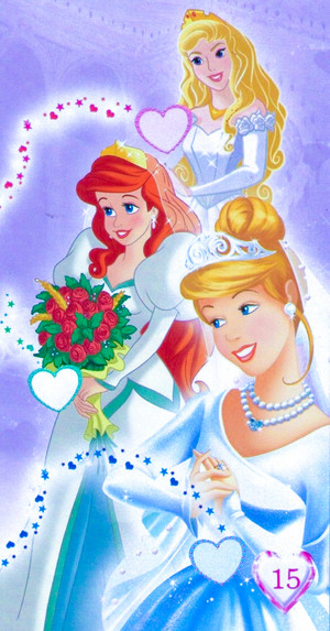  Walt disney gambar - Princess Aurora, Princess Ariel & Princess cinderella