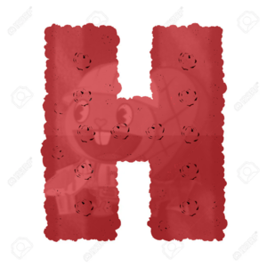  Rose Alphabet Set Alphabet Capïtal Letter H Made From Red Rose