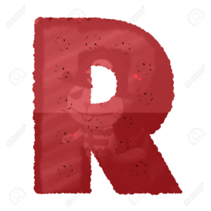 Rose Alphabet Set Alphabet Capïtal Letter R Made From Red Rose