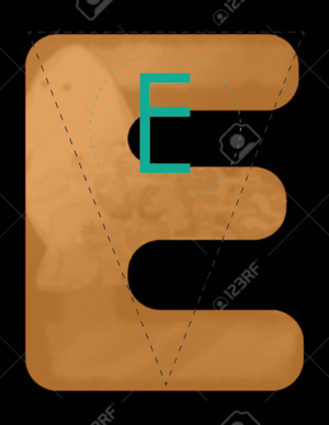  Sïmple Colorful Banner Letters E