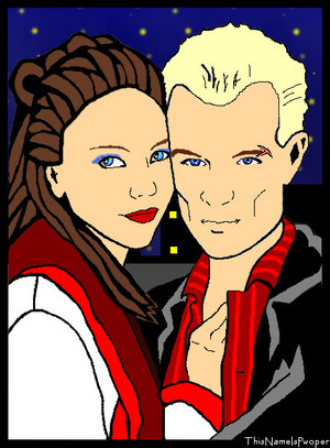  Spike/Drusilla Fanart - Paint The Town Red