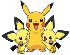  The Pichu brothers and Pikachu