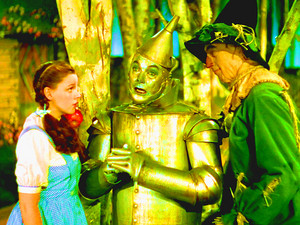 The Wizard of Oz - Dorothy, Tin Man and Scarecrow