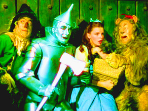  The Wizard of Oz - Scarecrow, Tin Man, Dorothy and Cowardly Lion