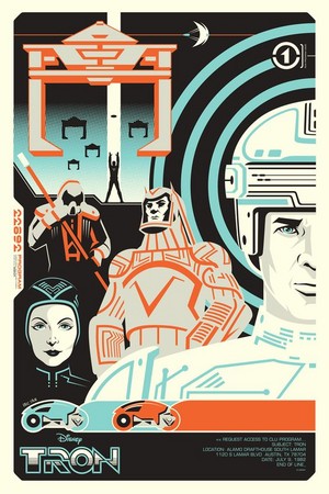  Tron - Retro Poster