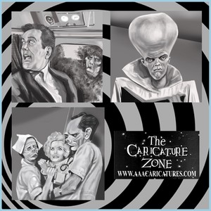  Twilight Zone Caricature Art by Steve Nyman