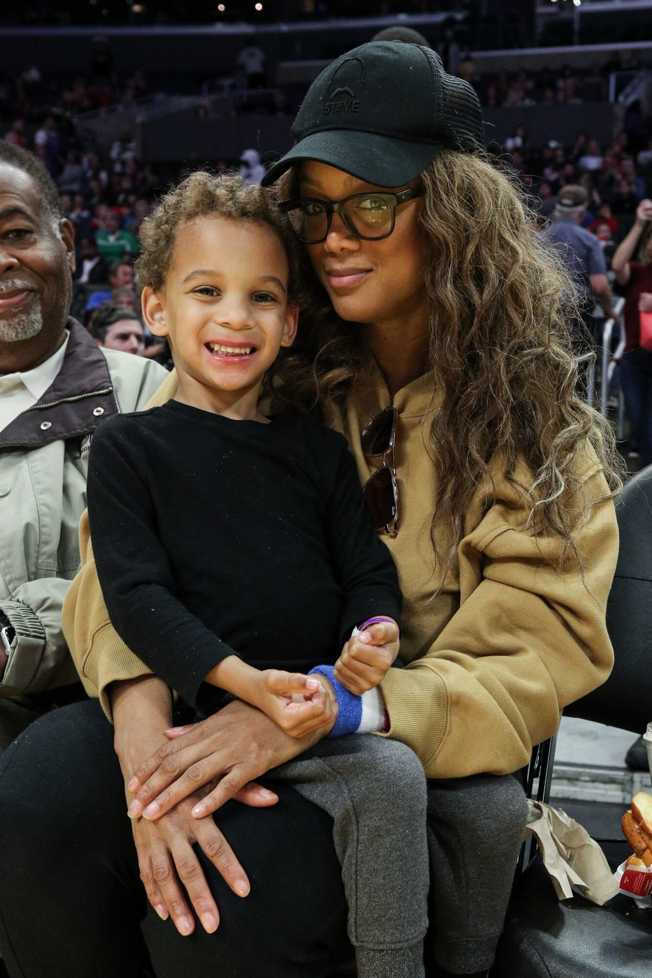 Tyra Banks and her son 