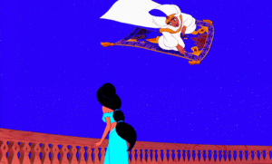  Walt Disney Gifs – Princess Jasmine, Carpet & Prince Aladdin và cây đèn thần