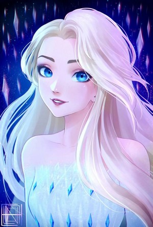  Walt disney fan Art - queen Elsa