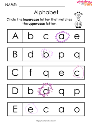  Alphabet Matchïng Worksheets Prïntable Preschool Alphabet