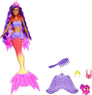 Barbie: Mermaid Power - Brooklyn Mermaid Doll with Pet and Accessories