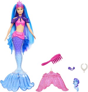 Barbie: Mermaid Power - Malibu Mermaid Doll with Pet and Accessories