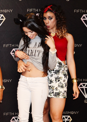  Dinah Playing With Camila's Belly Button